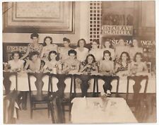 HAVANA´S INGLATERRA HOTEL RESTAURANT CUBAN BEAUTY MEETING CUBA 1945 Photo Y 277
