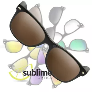 POLARIZED Dark Brown Replacement Lenses For Ray Ban RB2132 New Wayfarer 55mm - Bild 1 von 6