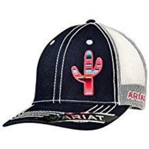 Ariat Ladies Navy Serape Cactus Ball Cap 1515503
