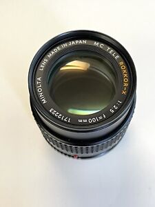 Minolta MC Tele Rokkor-X 100mm f/2.5 Camera Lens