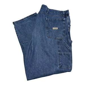 Pantalones de Jean de Carpintero para Hombre Wrangler Logo 100% Algodón México Salpicaduras de Pintura 44x32 - Imagen 1 de 7