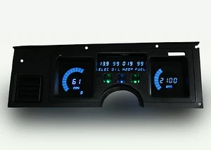 1984-1989 C4 Corvette Digital Dash Panel Blue LED Gauges Lifetime Warranty - Picture 1 of 6