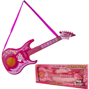 Kids Toddler Electric Guitar Educational Toy Musical Instrument w/ Strap Lights - Picture 1 of 13