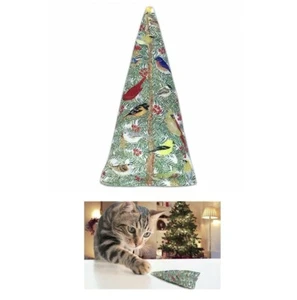 Alice's Cottage Holiday Weihnachtsbaum & Vögel Premium nordamerikanisches Katzenminze Spielzeug - Bild 1 von 3
