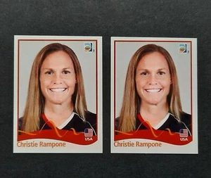 2x 🔥 CHRISTIE RAMPONE #186 RC ROOKIE LOT USA WC WOMEN 2011 GERMANY MINT - Picture 1 of 4