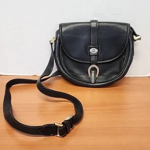 Vintage Gucci Bag Black Leather & Gold Tone Hardware, Shoulder Bag Crossbody - Picture 1 of 13