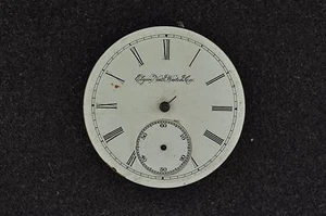 VINTAGE 16 SIZE ELGIN O.F. POCKETWATCH MOVEMENT GRADE 107 - NOT RUNNING - Picture 1 of 2