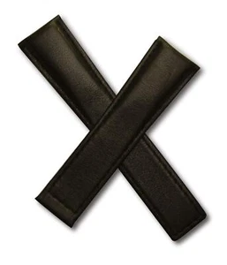 22/18 mm BLACK SMOOTH GENUINE LEATHER WATCH STRAP BAND to fit TAG Heuer MONACO - Picture 1 of 4