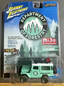 1:64 Johnny Lightning Mijo 1980 Toyota Land Cruiser FJ40 Department of Forestry - Bild 1 von 6