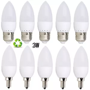 E12 E26 E27 3W LED Chandelier Candle Light Bulb 2835 SMD White Lamps 110V 220V - Picture 1 of 11