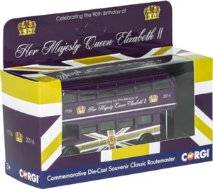 CORGI CC82326 CLASSIC ROUTEMAST BUS 90th BIRTHDAY of HM QUEEN ELIZABETH II NEW - Picture 1 of 3