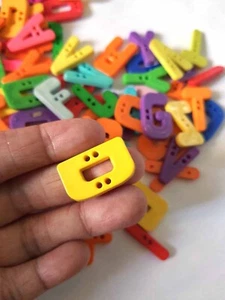 30 Pcs Mix big Alphabet Buttons or buttons numbers (random pick) Size 25 Mm - Picture 1 of 4