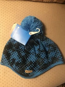 NWT Columbia Boys Youth O/S Extreme Rider Hat Aqua Blue/Black - Picture 1 of 3