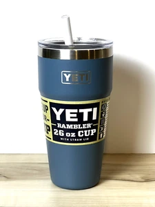 Yeti Rambler 26 / 30 oz Straw Cup Nordic Blue Limited Edition Retired 🔥🔥 - Picture 1 of 2