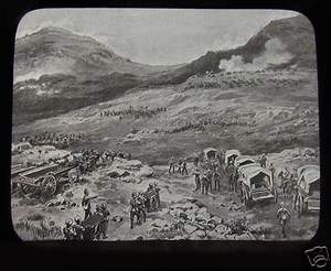 Linterna Mágica de Vidrio Diapositiva BATALLA DE RIETFONTEIN C1900 GUERRA DE LOS BOER - Imagen 1 de 2