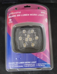 MAXXIMA MWL-27 9 LED Square Light Weight Work Light -500 LUMEN 12 / 24V - Bild 1 von 3