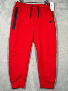 Nike Tech Joggers Boys XL Red Tech Fleece FJ6025 - Picture 1 of 9