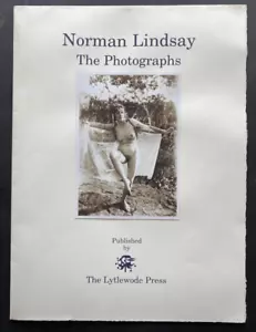 2000 1st SIGNED, THE PHOTOGRAPHS PROSPECTUS Norman Lindsay w 2 ORIGINAL PHOTOS - Picture 1 of 7