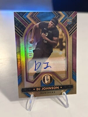 2023 Gold Standard Football DJ Johnson Blue Sapphire Rookie Auto # /24 SSP RC - Image 1 of 4