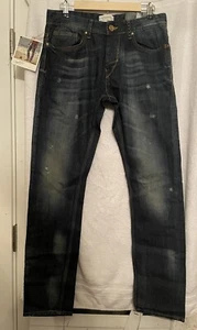 ZARA MAN Premium Original Denim Jeans Lightly Ripped Bootcut Size 32 Cotton - Picture 1 of 18