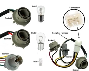 Kia Rio K3 K5 Forte Sportage Luz Trasera Soporte Lámpara de Freno Conector Bombilla - Imagen 1 de 1
