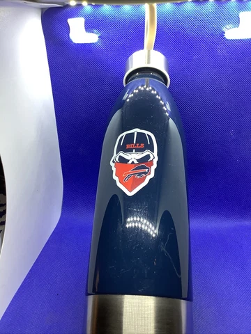 New NFL Buffalo Bills 16oz Blue Water Bottle M1 Cover