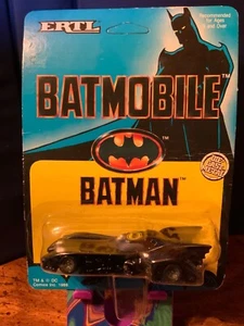 Batman Batmobile Movie Vintage 1989 Ertl 1:43 Die-Cast Metal Car *New* Unpunched - Picture 1 of 8