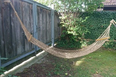 Hängematte / Netzhängematte superbequem, weil dünnen NATUR FASER  - Bild 1 von 4