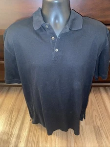 Ralph Lauren Purple Label Black Polo Shirt Mens Size XL Made In Italy - Picture 1 of 7