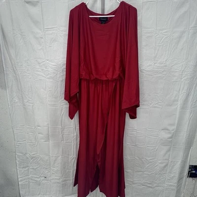 Talla L Ashro Rojo Formal Iglesia Cóctel Cena Fiesta Tyrani Blusa Vestido abertura Foto 1 de 4