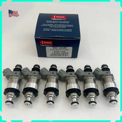 6x Inyector de combustible DENSO para Toyota 4Runner Tacoma 1998 1997 1996 3,4 L 23250-62030 Foto 1 de 4