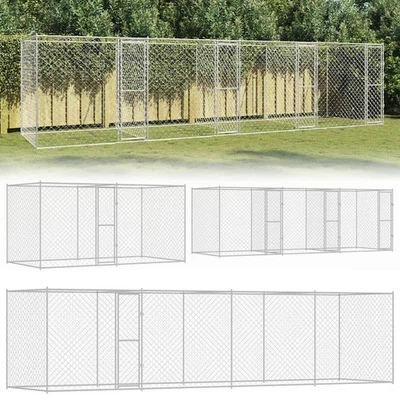 Hundekäfig Mit Türen XXXL Hundezwinger Hundegitterbox Scwerlast Verzinkter Stahl - Bild 1 von 3