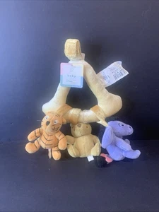 Vintage Winnie The Pooh Triangle Plush Mobile Attachment Baby Disney - Picture 1 of 11