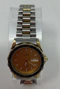 Vintage Seiko Sports SQ 150 Day/Date Taucheruhr 7N43-7A49 silber/goldfarben - Bild 1 von 8