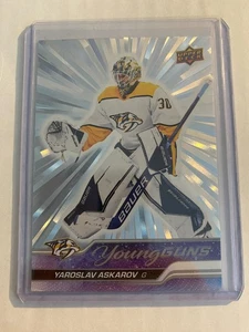 2023-24 UD Series 1 Young Guns Silver outburst Yaroslav Askarov Nashville #204 - Bild 1 von 2