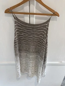 Sarah Pacini White/Mink Top One Size - Picture 1 of 2