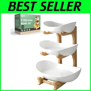 Vielseitige Plus Edition 3-stufige Keramik Obstschale - Spülmaschinen- und Mikrowellengeeignet - Bild 1 von 9
