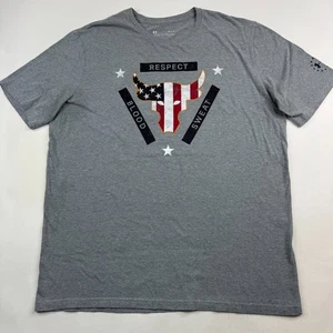 Under Armour Freedom Project Rock Herren Large grau American Flag Bull T-Shirt - Bild 1 von 13