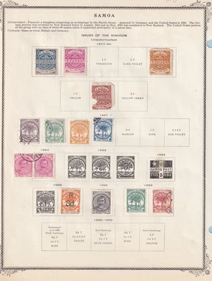 САМОА - НОВАЯ И БЫВШАЯ В УПОТРЕБЛЕНИИ КОЛЛЕКЦИЯ УДАЛЕНА СО СТРАНИЦ АЛЬБОМА - M088 - Изображение 1 из 2