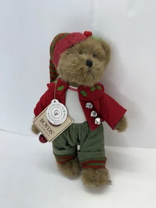 11" Boyds Bears Alfie Hollybell Jointed Plush Teddy Bear Christmas 2010 - Picture 1 of 10