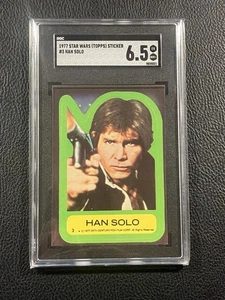 1977 Star Wars Topps Sticker #3 Han Solo SGC 6.5 - Bild 1 von 2