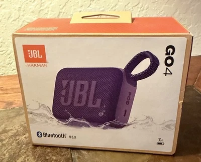 JBL - Go 4 Portable Bluetooth Speaker - Purple - Image 1 of 4