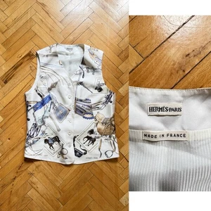 Vintage Hermes Silk Vest Imperiale Ledoux - Picture 1 of 13