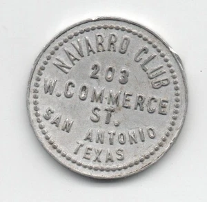 Navarro Club, San Antonio, TX, 2 1/2 Cent, Texas - Bild 1 von 2