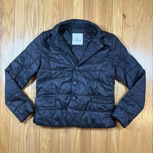 Moncler Kid’s XL Black Down Puffer Jacket Blazer Style Button Up Coat READ FLAWS - Picture 1 of 24