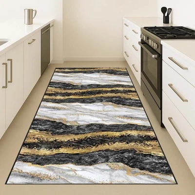 Marble Elegant Modern Abstract Rug, Wave, Luxury, Stylish, Contemporary, Interio - Image 1 of 4