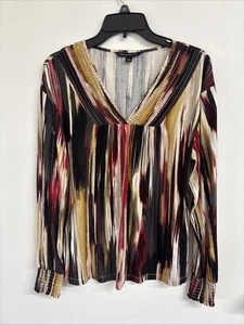 Zac Rachel Chevron mehrfarbiges Langarmshirt Größe Small - Bild 1 von 14