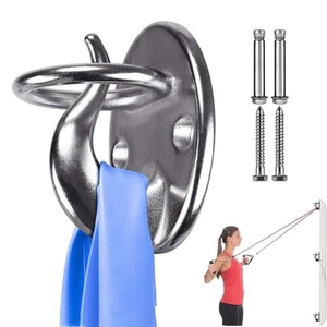 1Pcs Resistance Band Wall Anchor Stainless Steel Workout Wall Mount Anchor Ex... - Picture 1 of 6