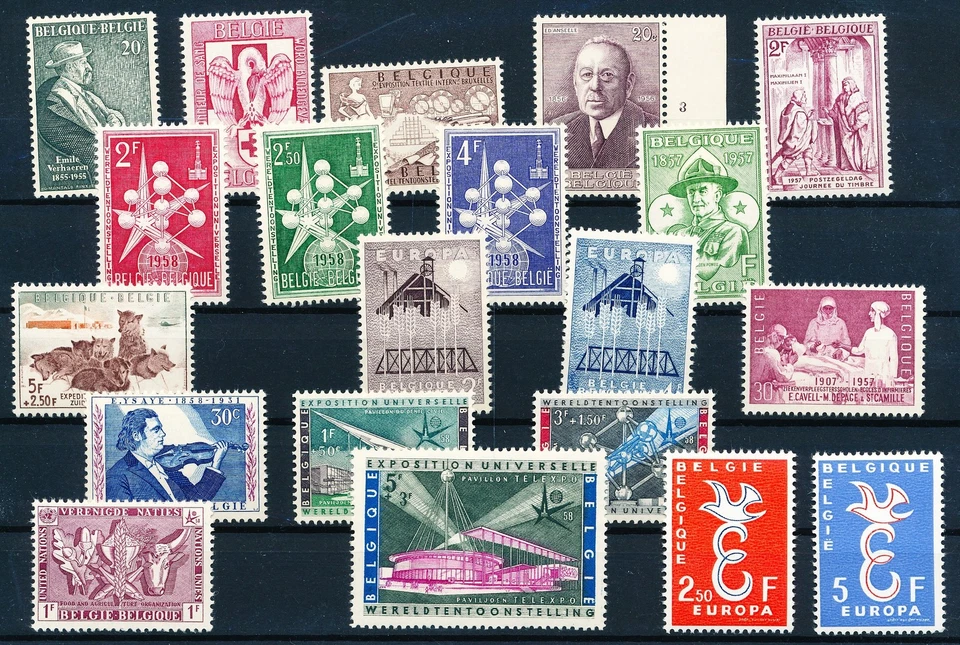LS63154 Belgium selection of nice stamps fine lot MNH - Image 1 of 1