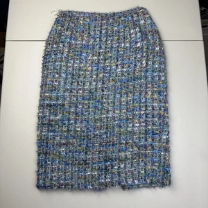 Lafayette 148 New York Rock Damen Gr. 4 Bleistift Feder Flausch Mohair Mehrfarbig - Bild 1 von 13